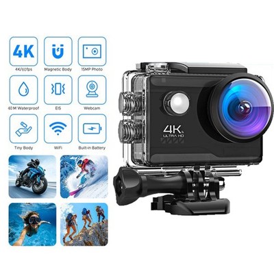 Action Cam Wasserdicht 4K 60FPS 40M Unterwasserkamera Gebraucht Kamera Actioncam