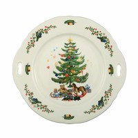 Seltmann Weiden Marie-Luise Kuchenplatte Mit Griff Weihnachten 27.1 X 25.8 Cm