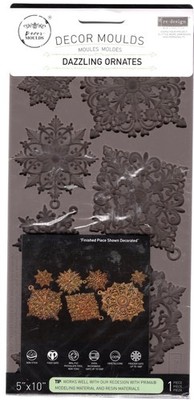 Redesign with Prima Decor Mould  DAZZLING ORNATES Silicone Mold Snowflakes NEW