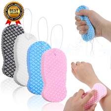 4 PCS Magic Exfoliating Sponge Dead Skin Remover 3D Magic Exfoliating Bath Spon