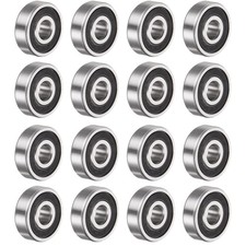 16pcs 625-2RS Deep Groove Ball Bearings Chrome Steel Z2 5 x 16 x 5mm