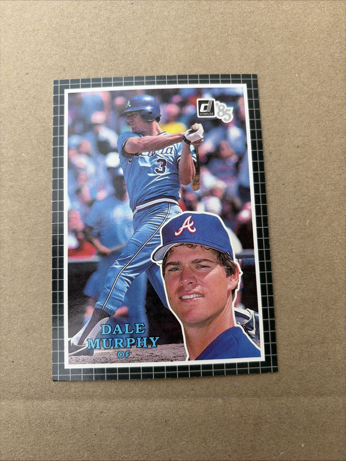 1985 Donruss - Action All-Stars 3x5 Dale Murphy #25 Atlanta Braves