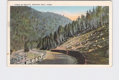 PPC Postcard MA Massachusetts Mohawk Trail Curve Of Beauty