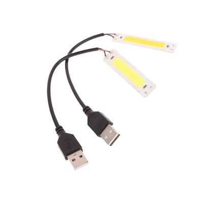 DC 5V USB LED Lichtquelle 2W COB Streifen Bar Birne Warm Kalt Weiß 3000K 6500K
