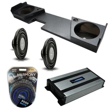 2014 - 2018 Chevy Silverado Double Cab Harmony HA-F124 Dual 12 Sub Box HA-A800.1