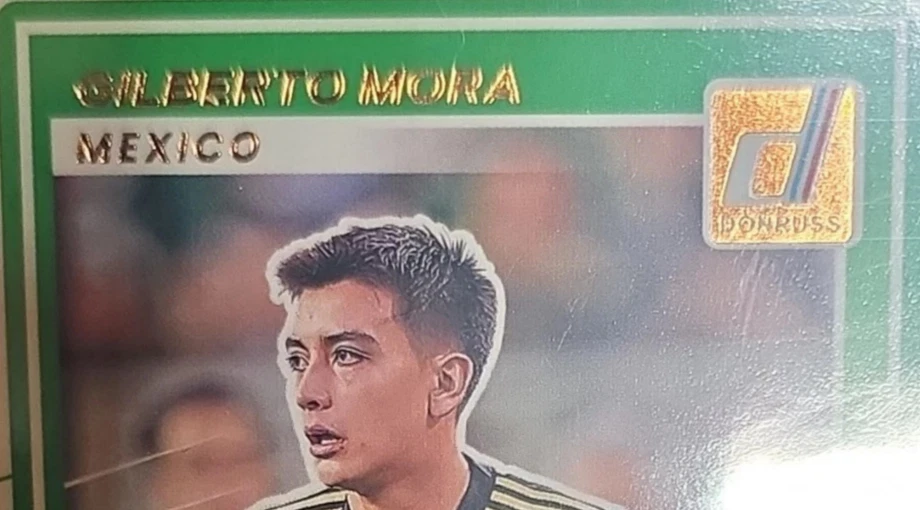 Gilberto Mora 2025-26 Donruss Road To FIFA World Cup Rated Rookie #214 Gold Foil