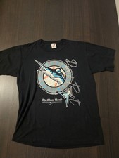 Dry Rot The Miami Herald Florida Marlins Black Graphic Print T-Shirt Size Large