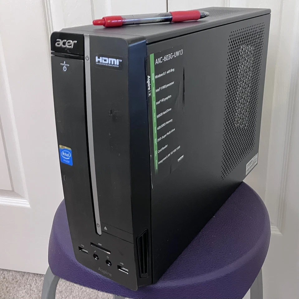 Tested Win8 Acer Aspire AXC-603G-UW13 Intel Celeron J1900, 500 GB, 4 GB DDR3 RAM - Image 2 of 4