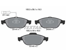 TEXTAR Bremsbelagsatz Scheibenbremse Vorderachse für Alfa Romeo 2314101