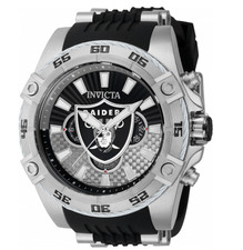 Invicta NFL Las Vegas Raiders Men's 52mm Carbon Fiber Chronograph Watch 41982