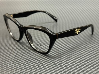 PRADA PR A20V 16K1O1 Black Women's 54 mm Eyeglasses