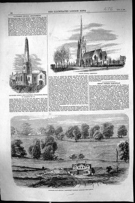 Alter 1860 Christ Church Hampstead Caythorpe Finchley Road Eisenbahnstat viktorianisch