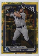 2024 Bowman Chrome Sapphire Prospects Yellow /75 Caleb Durbin #BCP-214 4k8