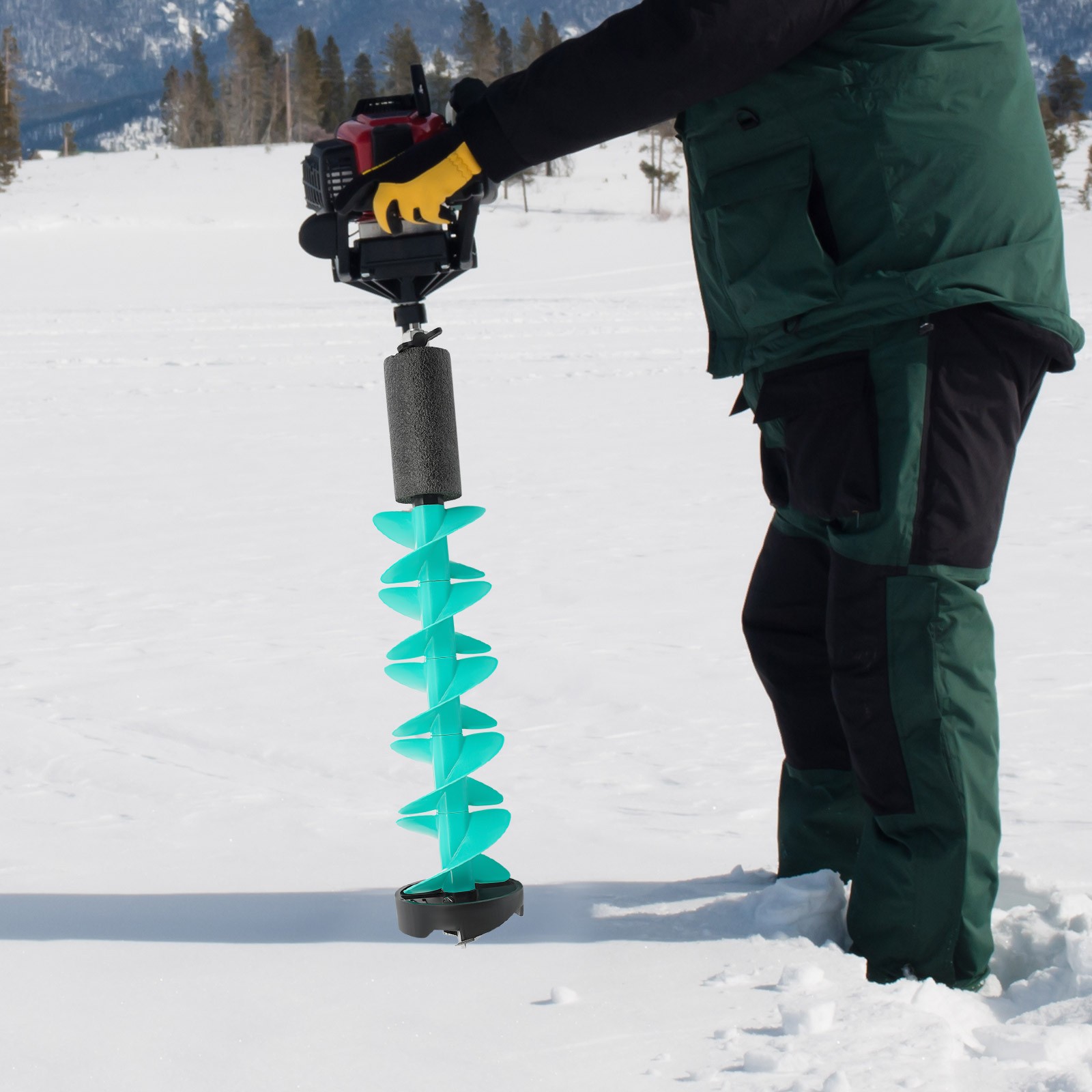 Ice Fishing Auger Ice Drill Auger for Fast Ice Drilling with Spiral Blade
