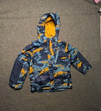 Columbia Boys XS Rain Jacket Outdoor Windbreaker Multicolor Hooded Coat 6-7 