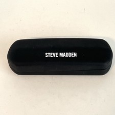 NEW - AUTHENTIC - STEVE MADDEN - MATTE BLACK - HARD EYEGLASSES CASE 7  