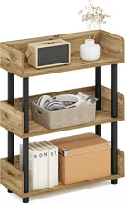 TURN-N-TUBE 3-Tier Display Shelf, Storage Shelves, Book Shelf, Open Shelves with