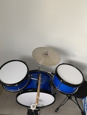 John Lewis Child’s Mini Drum Kit Blue