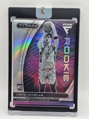 2020-21 Panini Flux Titan Silver Prizm Deni Avdija Rookie #18 Encased RC