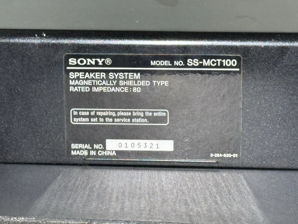 Sony Subwoofer SA-WCT100 with Sound Bar SS-MCT100 - No Remote - Tested & Works - Image 4 of 4