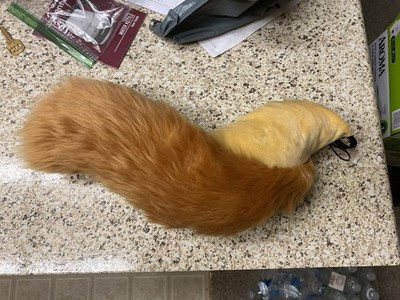 Golden Lion Hyena Fursuit Tail