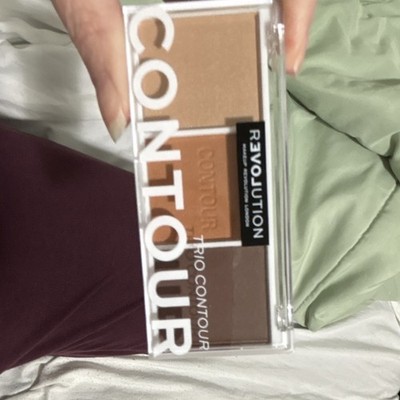Revolution Trio Contour Pressed Powder Palette Light Medium Dark Brown