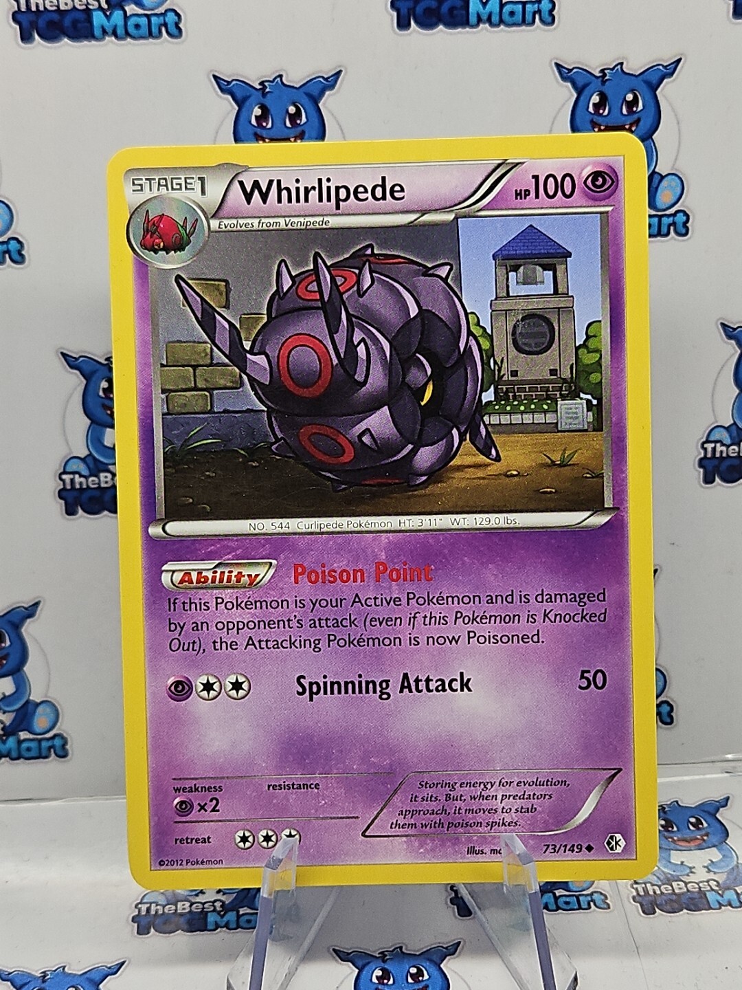 Whirlipede - 73/149 - Pokemon Boundaries Crossed LP