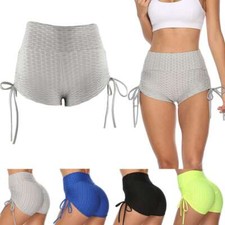 Women High Waist Shorts Butt Lift Yoga Pants Scrunch Booty Workout Leggings HOT