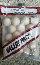 Fibre Craft Shapes Value Pack Ball 1" 20/Pkg 