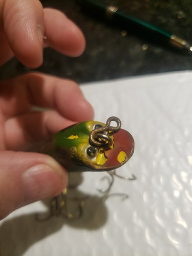 Antique Wood Frog Mouse? Fishing Lure Unknown Rare?? - Picture 14 of 21