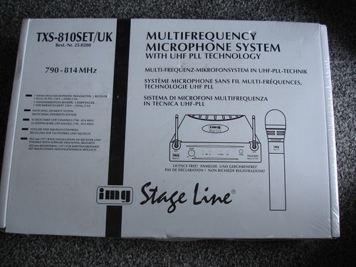IMG Stageline TXS-810SET Multi-Frequency Microphone System Code: 25.2020 SEALED - Picture 3 of 3