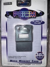 Interact Mega Memory Card PS1 360 Blocks Prism Purple Haze New AA52