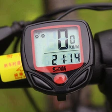 LCD Waterproof Speedometer Bike Odometer Speed Cycling Bicycle Stopwatch Set
