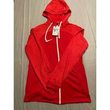 Nike Dri-FIT Strike 23 Hooded Soccer Track Jacket Red Sz M