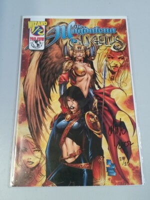 MAGDALENA ANGELUS WIZARD #1/2 NM+ 9.6 BETTER COA SIGNED CHING BENITEZ AUG 2000