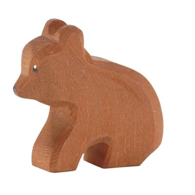 Ostheimer Bär klein sitzend Holzfigur Holztier Waldtier 22004