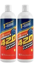 2 Pack FORMULA 420 Cleaner Ceramic Glass Metal Pyrex Cleaner 12 oz