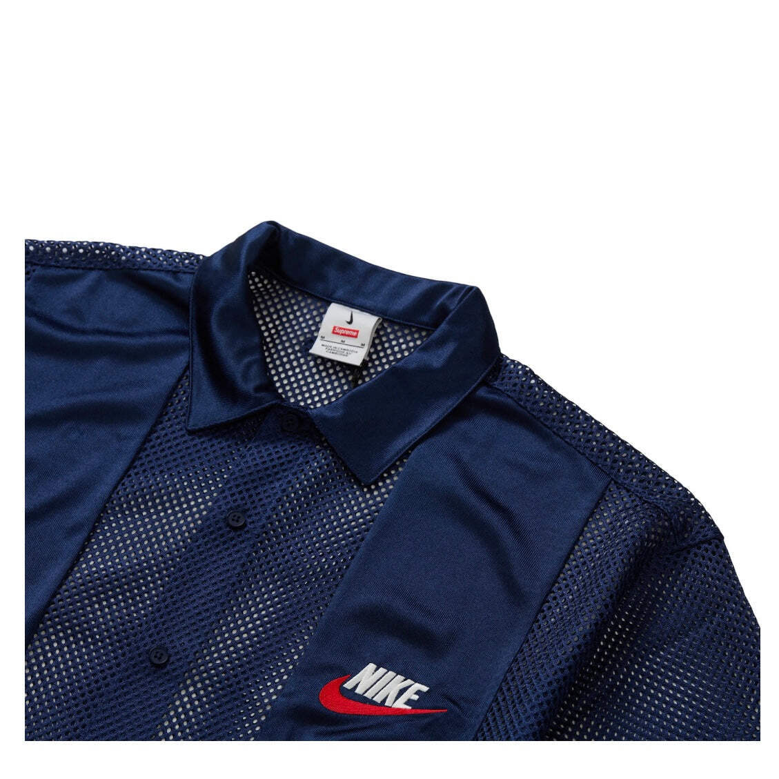 Supreme Nike Mesh S/S Shirt Navy | eBay