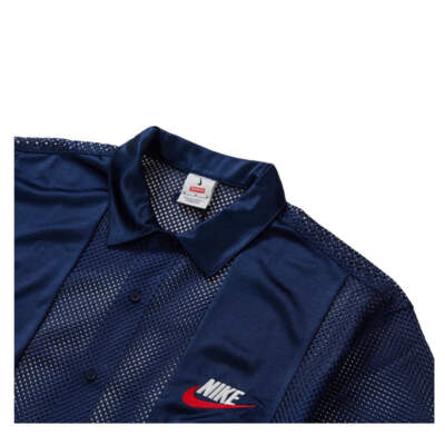 Supreme Nike Mesh S/S Shirt Navy | eBay