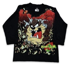 Rare Vintage FREEZE Taz Space Jam 1996 All Over Print T Shirt 90s Looney Tunes S
