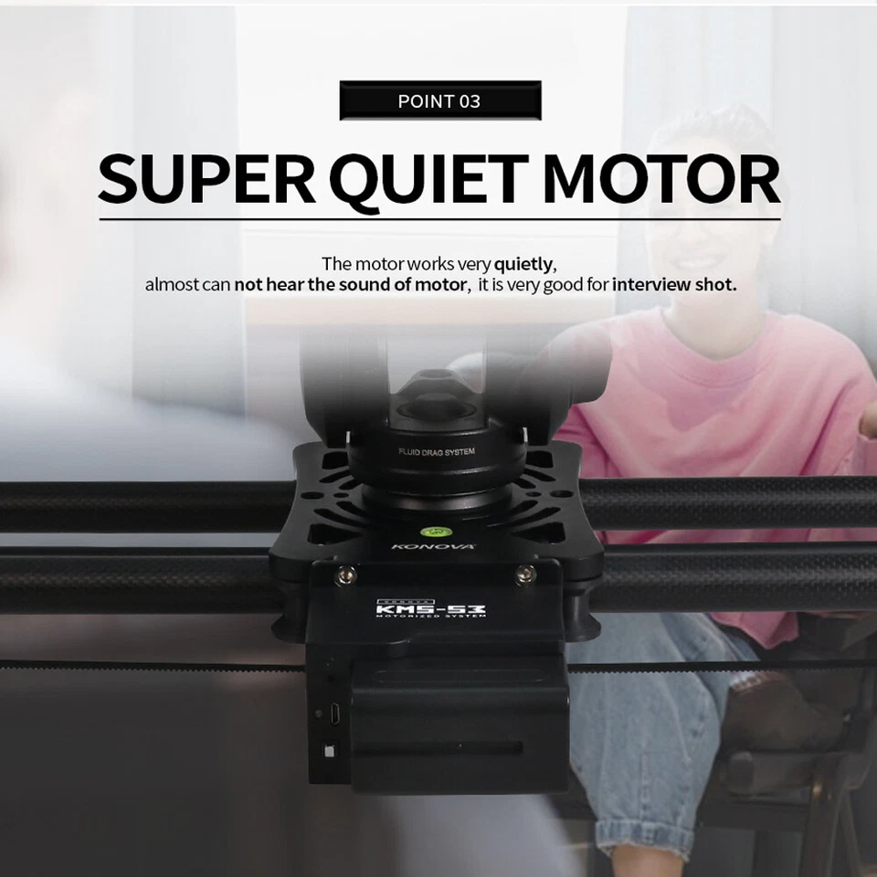 KONOVA New P1 S3 Wireless Motorized Carbon Slider Parallax Live video Timelapse - Image 3 of 4
