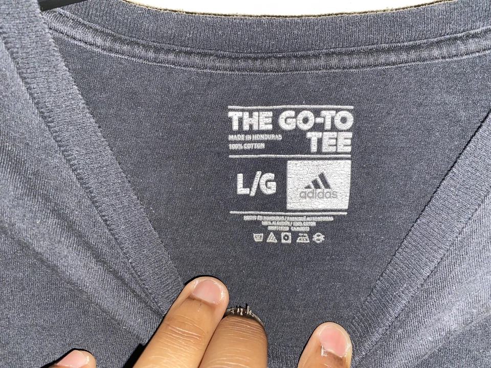 Houston Dynamo Adidas Go To Tee 男式 L 码黑色 — 第 4/4 张图片