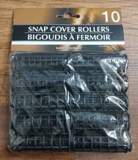 Snap cover rollers 10 Plastic Curlers Roller Snap Cover New Old Stock B7