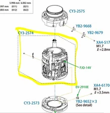 Canon RF 70-200mm F/2.8 L IS USM Lens 4-5th Group Focusing Motor Parts CY3-2574