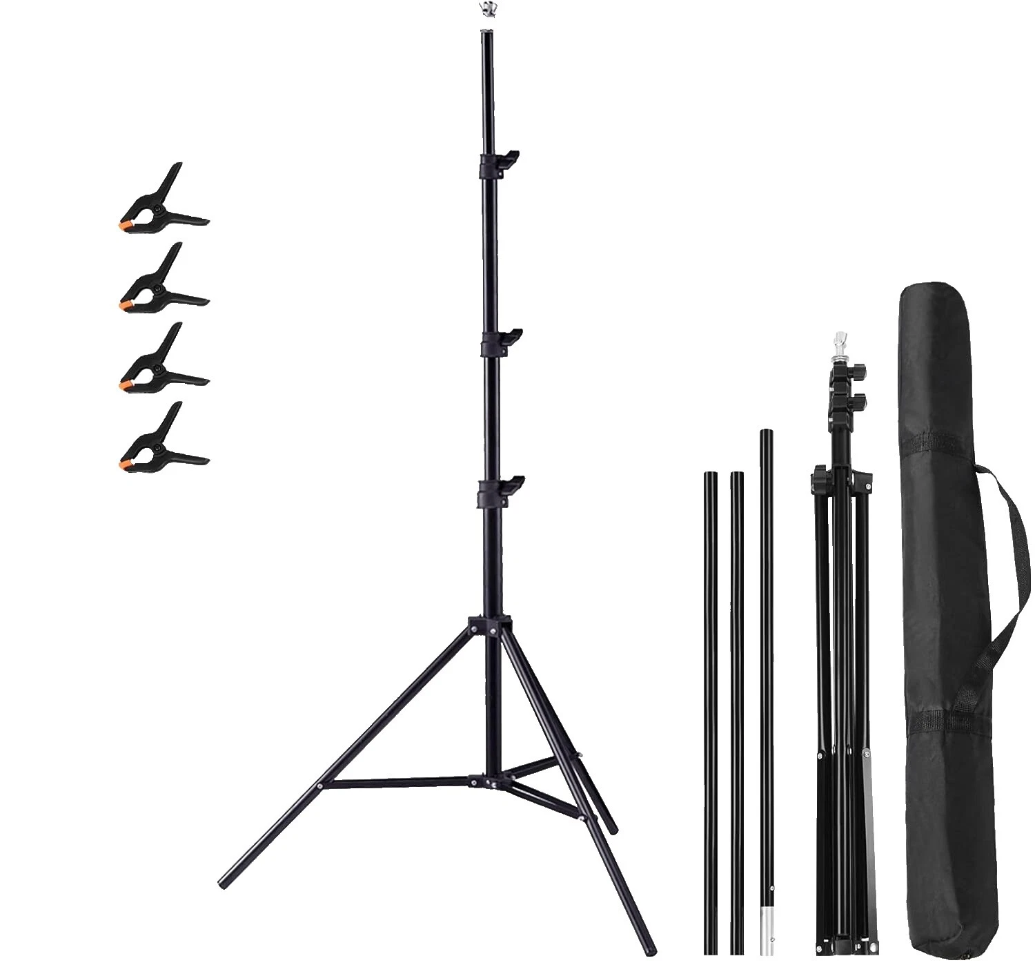 Soporte de Apoyo Negro Material de fondo de estudio fotográfico