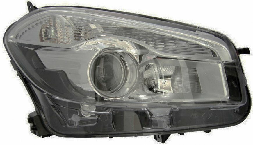Phare avant droite pour Nissan Qashqai 2010-2014 optique halogène d'origine H7 H1