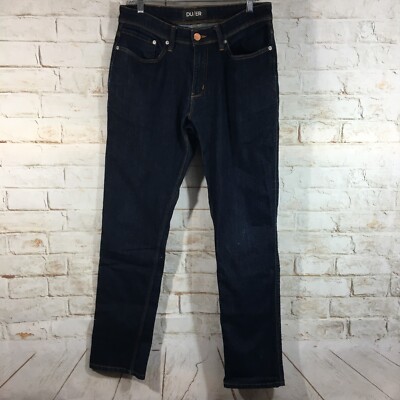 DUER Jeans Men Blue L2X Relaxed Taper Stretch Five Pocket Dark