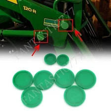 Green Grease Caps for John Deere 1023E 1025R 2025R Compact Tractor 120 Loader