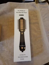 Plavogue One-Step Hair Dryer, Dual Voltage. White Gold Model PV-222