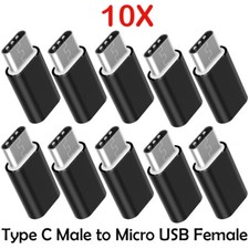 10X USB Type-C Male Connector to Micro USB 3.1 Female Converter USB-C Adapter US